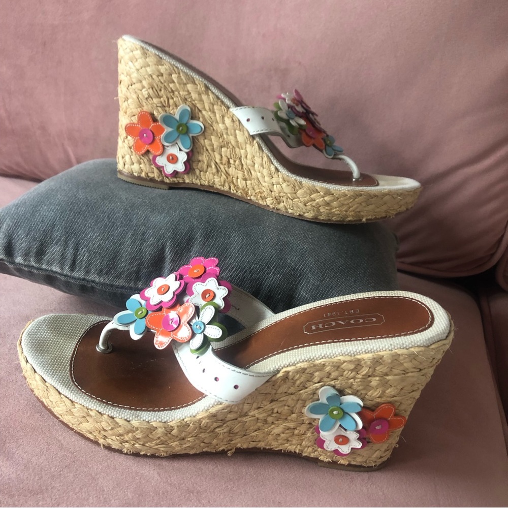 Coach wedge sandals